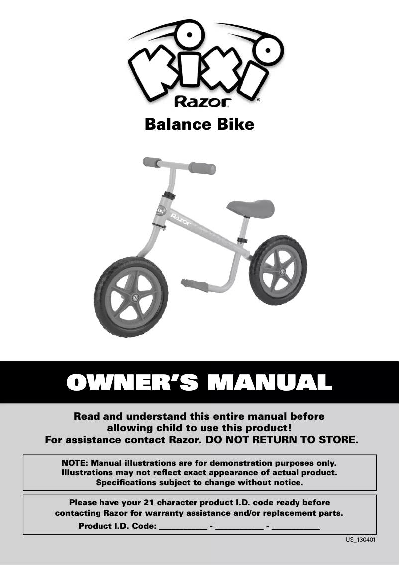 Page n°1 - Manuel utilisateur Kixi Razor Balance