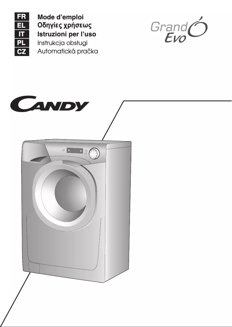 Page 1 de la notice Manuel utilisateur Candy EVO 1082D3-S