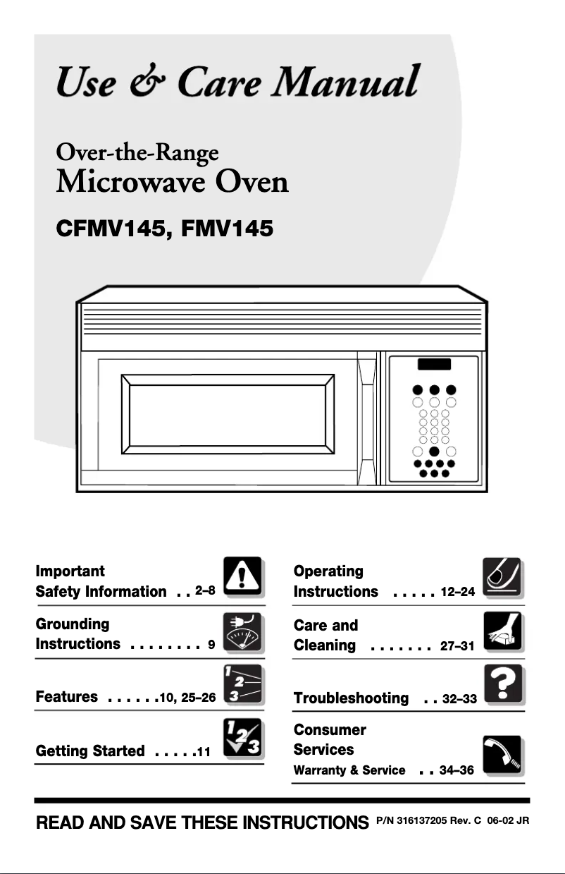 Image de la première page du manuel de l'appareil FMV145KB