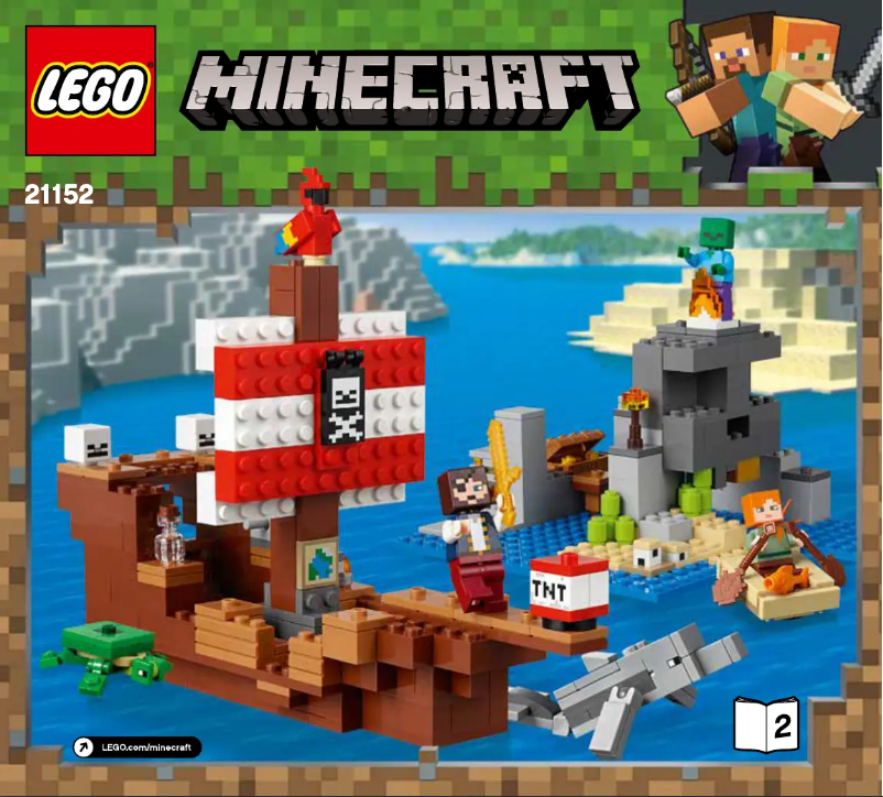 Page n°1 - Manuel utilisateur Lego Minecraft 21152