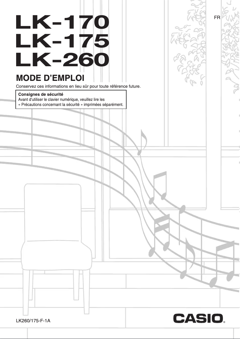 Page 1 de la notice Manuel utilisateur Casio LK-170