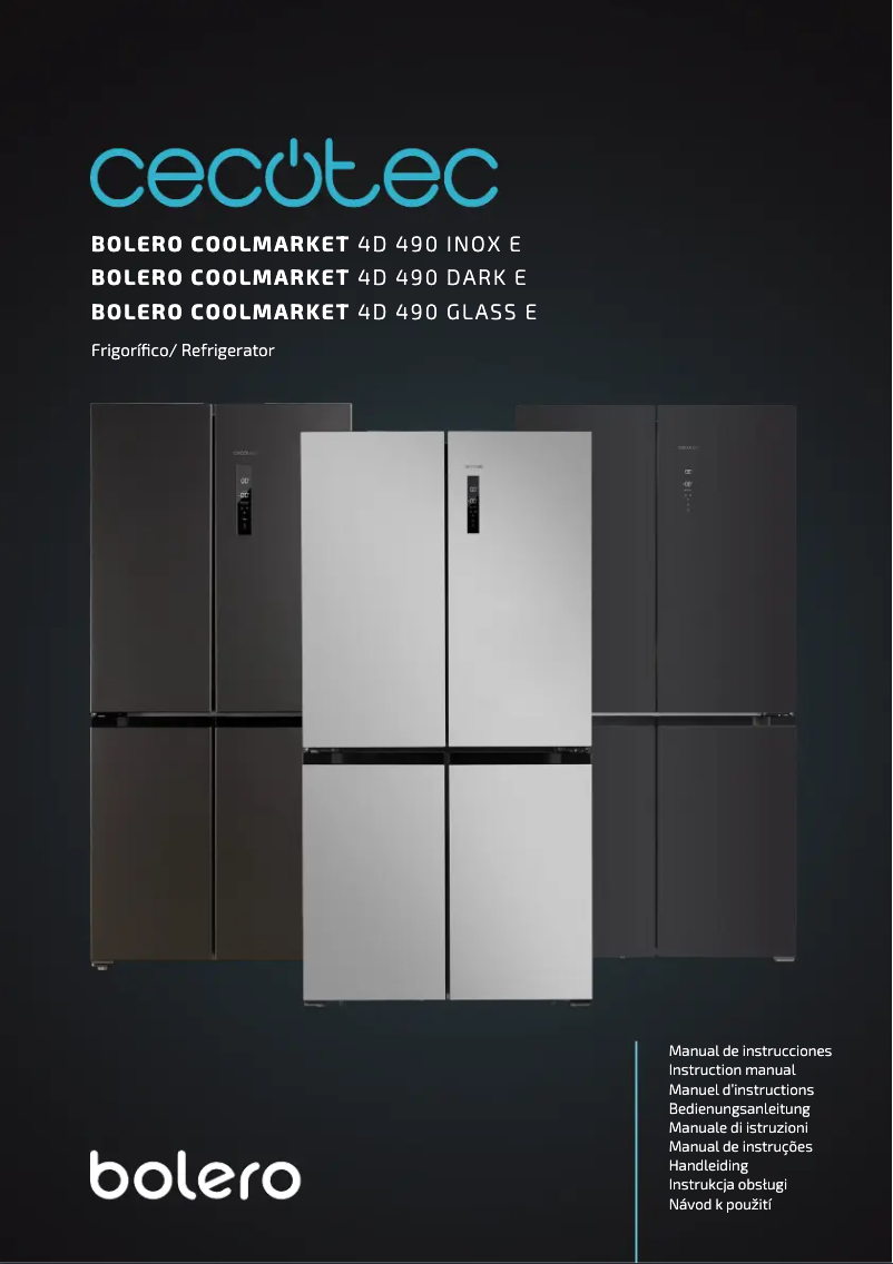 Page 1 of the manual User Manual Cecotec Bolero CoolMarket 4D 490