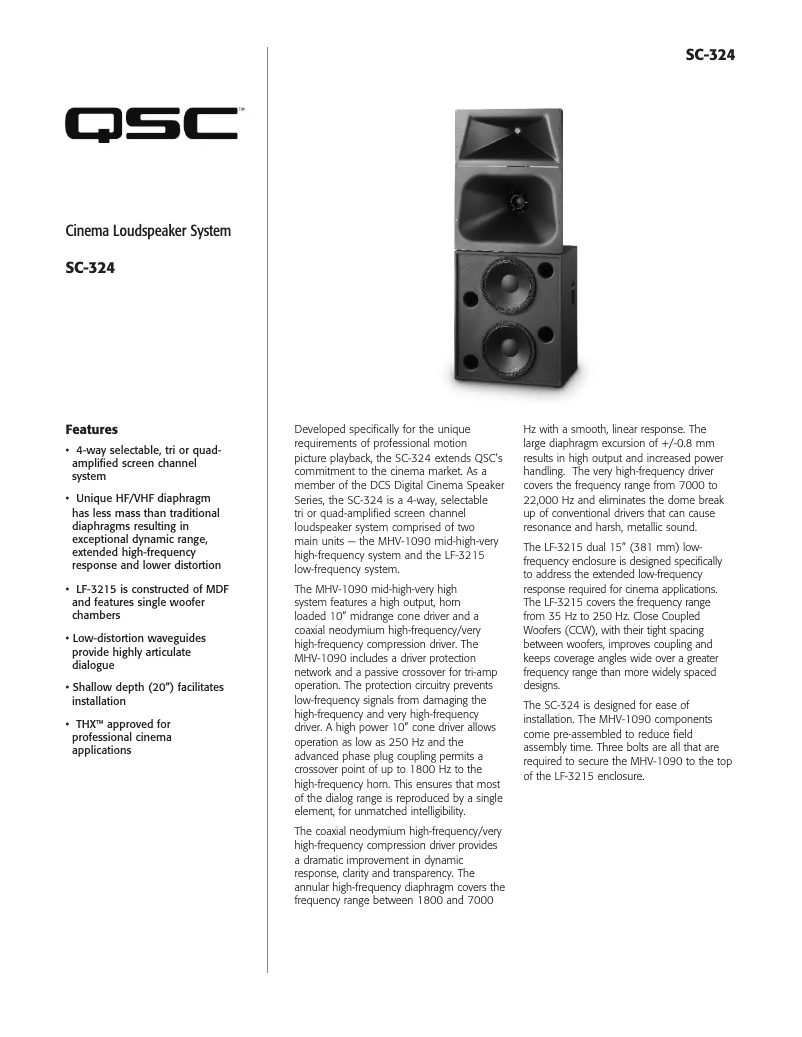 Image de la première page du manuel de l'appareil SC-324