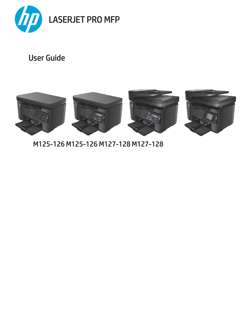 Imagen de la primera página del manual del dispositivo LaserJet Pro M125nw