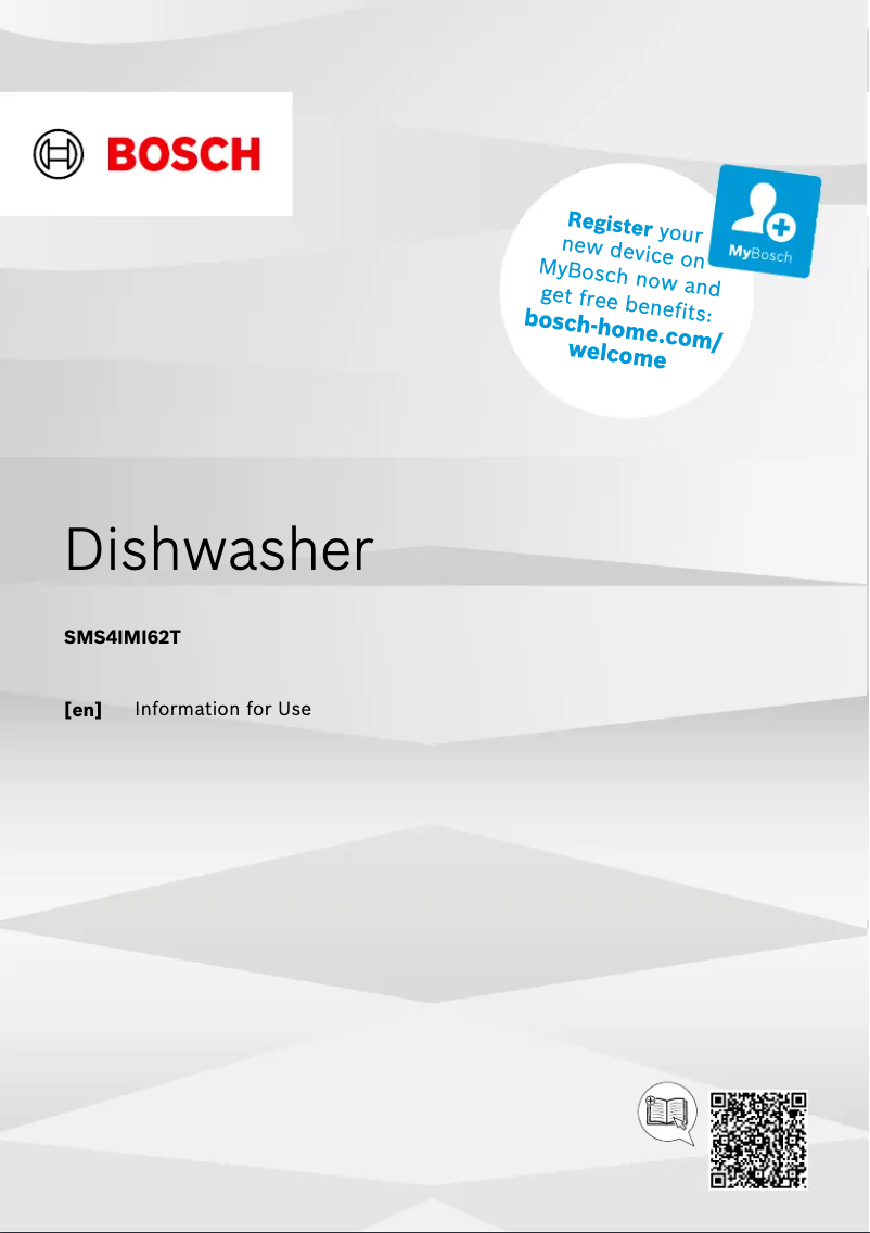 Page n°1 - Instructions / montage Bosch SMS4IMI62T