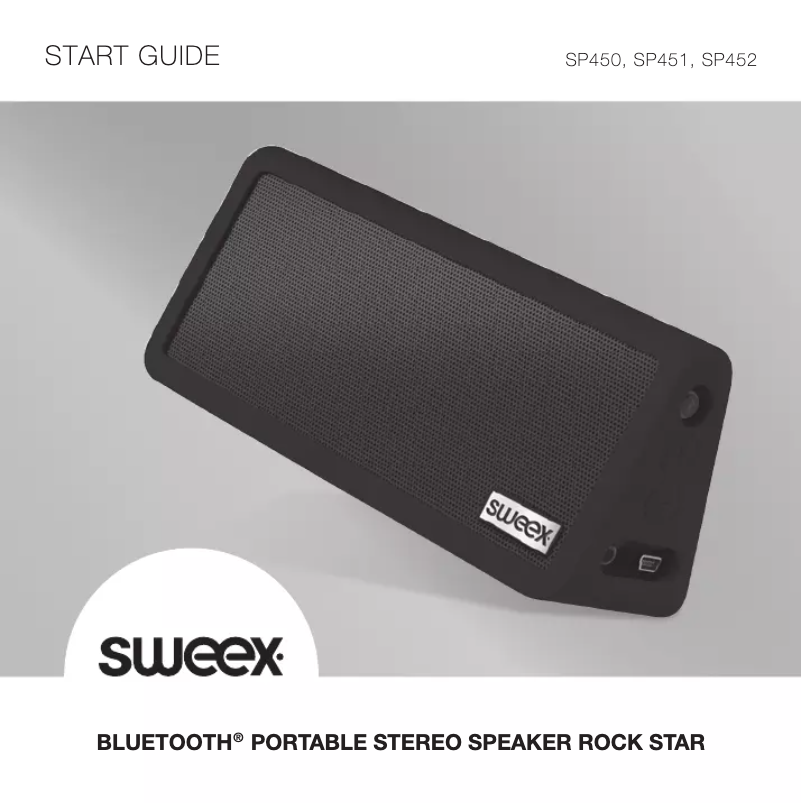 Page 1 de la notice Manuel utilisateur Sweex SP451