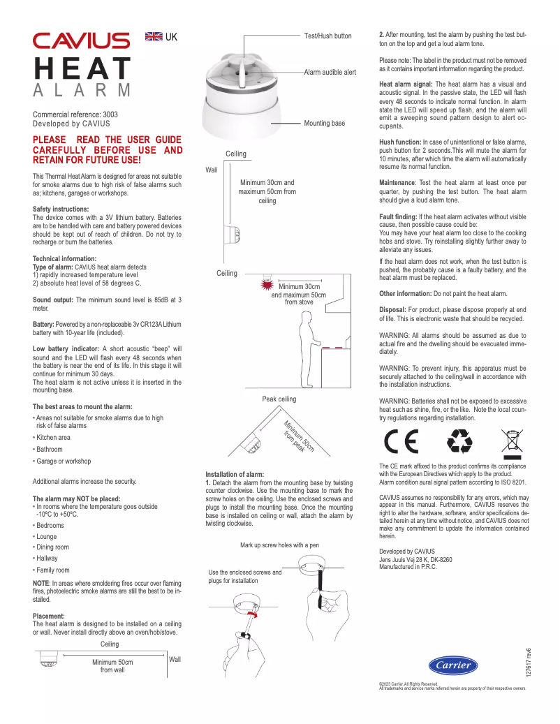 Página 1 del manual Manual de usuario GLORIA 3003