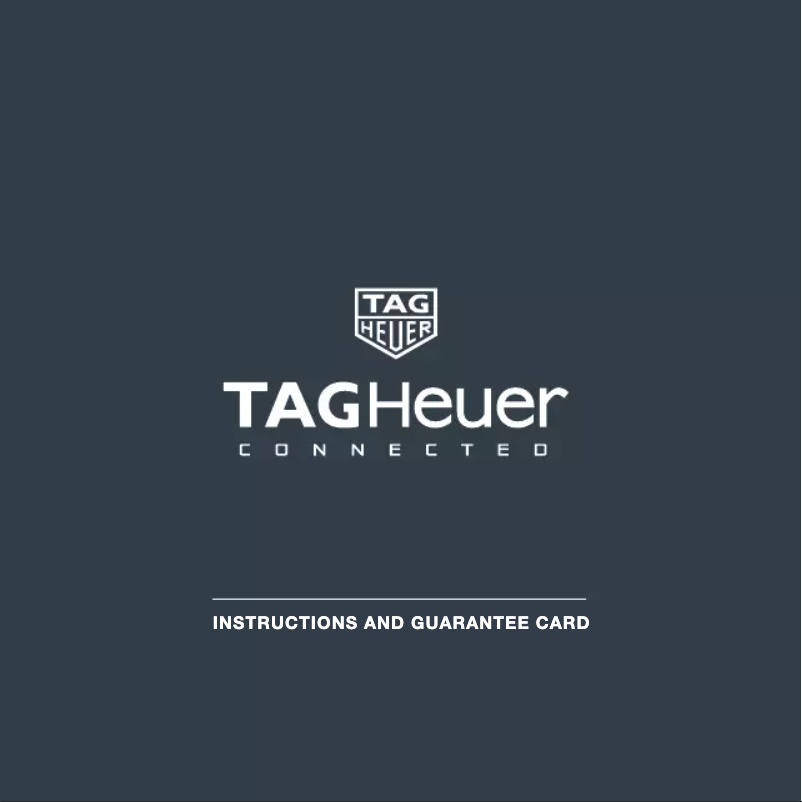 Page 1 de la notice Manuel utilisateur TAG Heuer CONNECTED