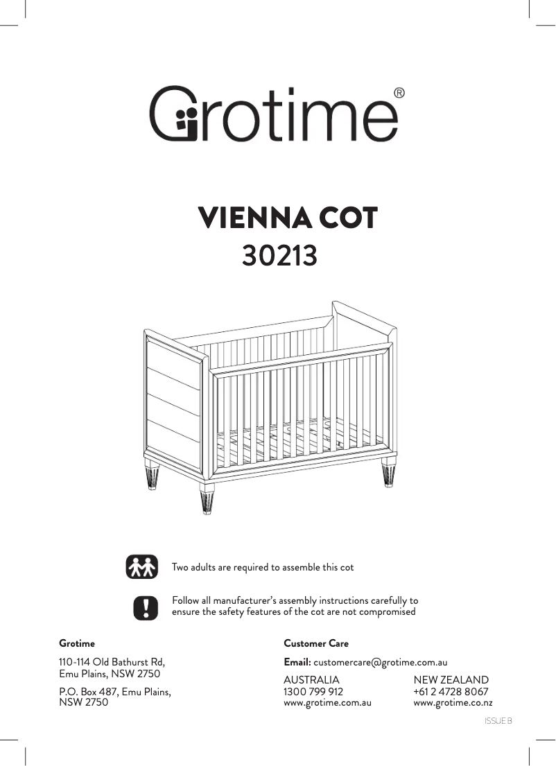 Página 1 del manual Manual de usuario Grotime Vienna Cot