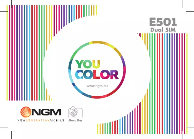Page n°1 - Manuel utilisateur NGM You Color E501