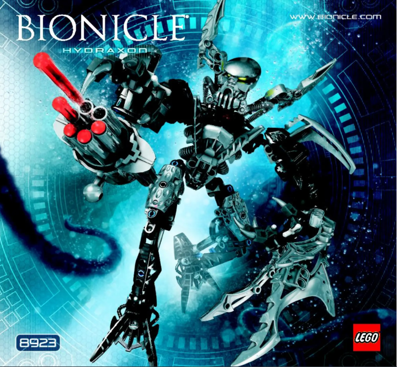 Page 1 de la notice Manuel utilisateur Lego Bionicle 8923