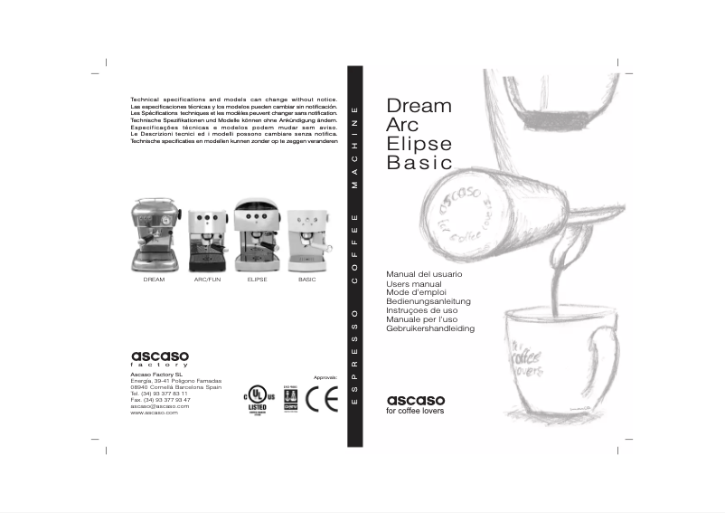 Página 1 del manual Manual de usuario Ascaso Elipse