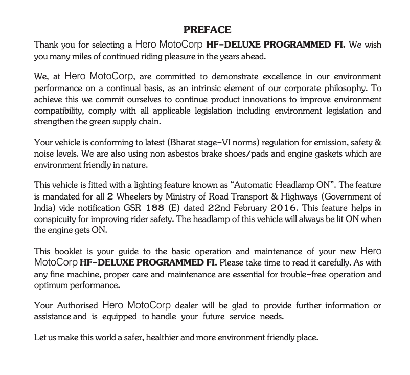 Page 1 de la notice Manuel utilisateur Hero HF-Deluxe (2021)