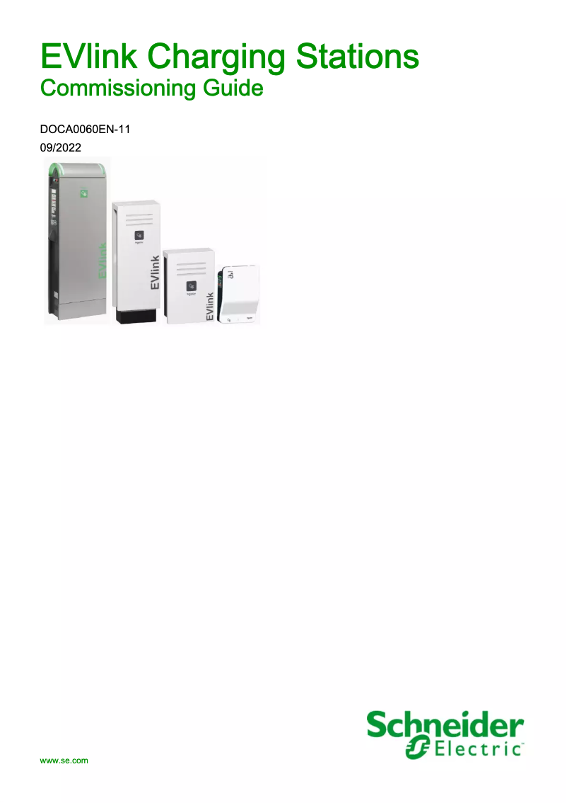 Page 1 de la notice Guide d'installation Schneider EVH4S11NC