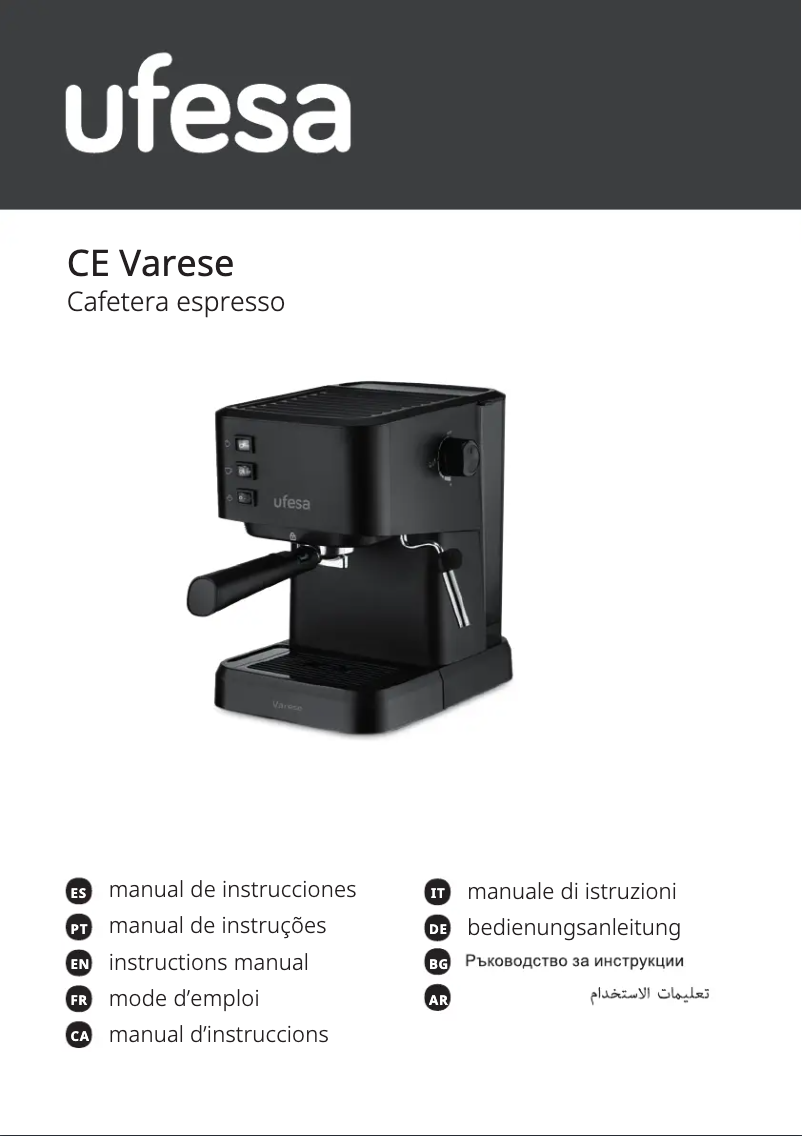 Image de la première page du manuel de l'appareil Varese