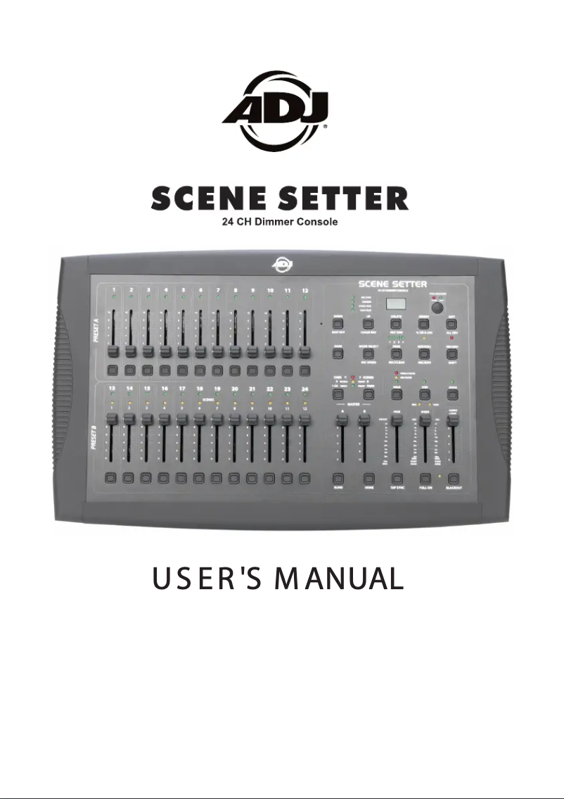 Page n°1 - Manuel utilisateur LUPO Scene Setter DC-1224