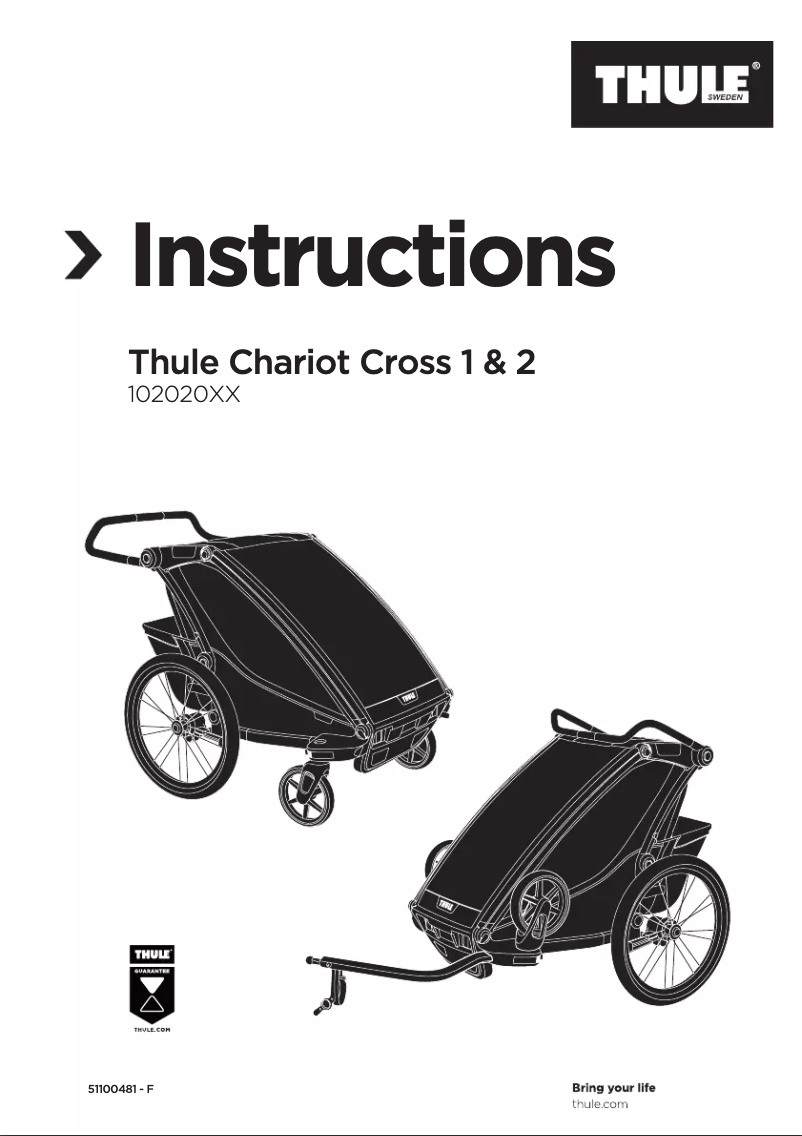 Page 1 de la notice Manuel utilisateur Thule Chariot 10202024