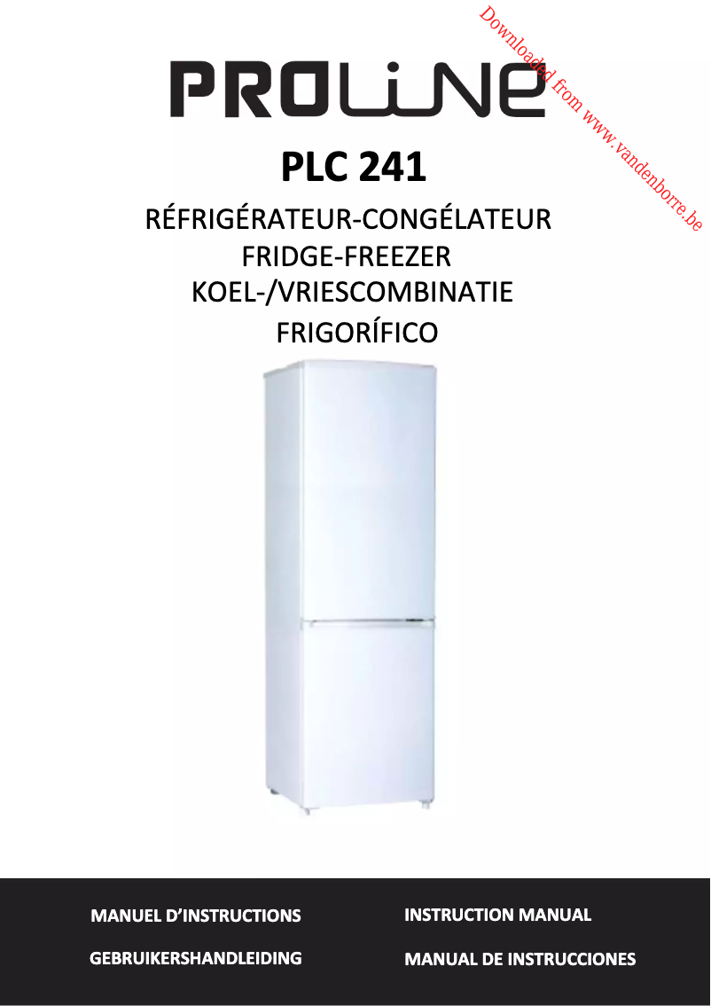 Page 1 de la notice Manuel utilisateur Proline PLC241
