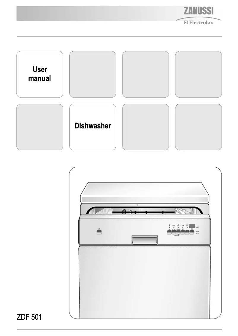 Page n°1 - Manuel utilisateur Zanussi ZDF 501