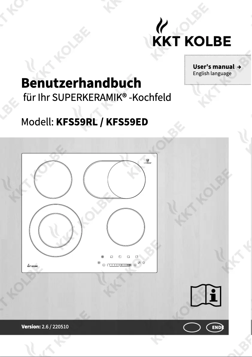 Page 1 de la notice Manuel utilisateur KKT Kolbe KFS59ED