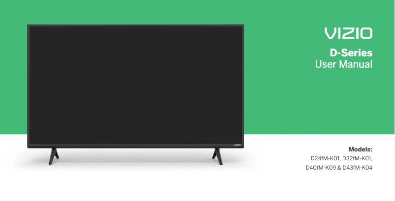 Page 1 de la notice Manuel utilisateur VIZIO D43fM-K04