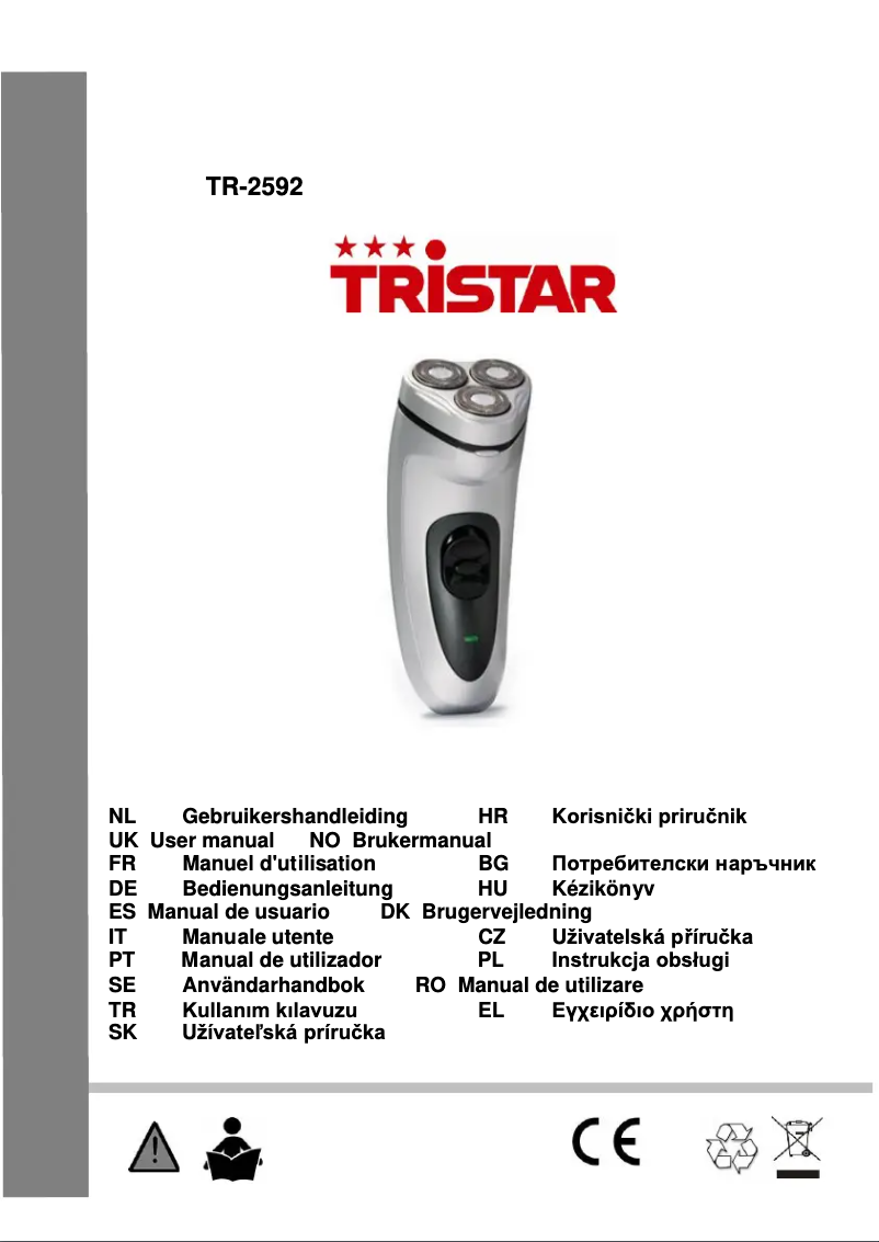 Page 1 de la notice Manuel utilisateur TriStar TR-2592