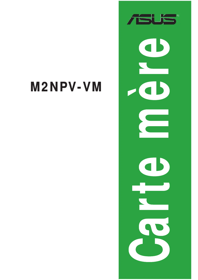 Page 1 de la notice Manuel utilisateur Asus M2NPV-VM