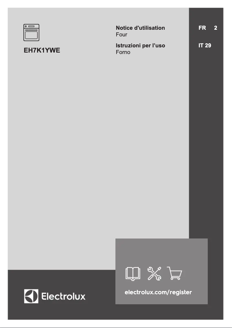 Page n°1 - Manuel utilisateur Electrolux EH7K1YWE