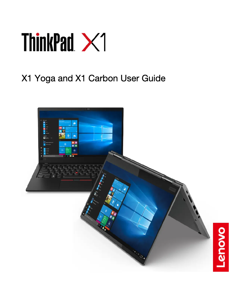 Page n°1 - Manuel utilisateur Lenovo Thinkpad X1 Carbon G7