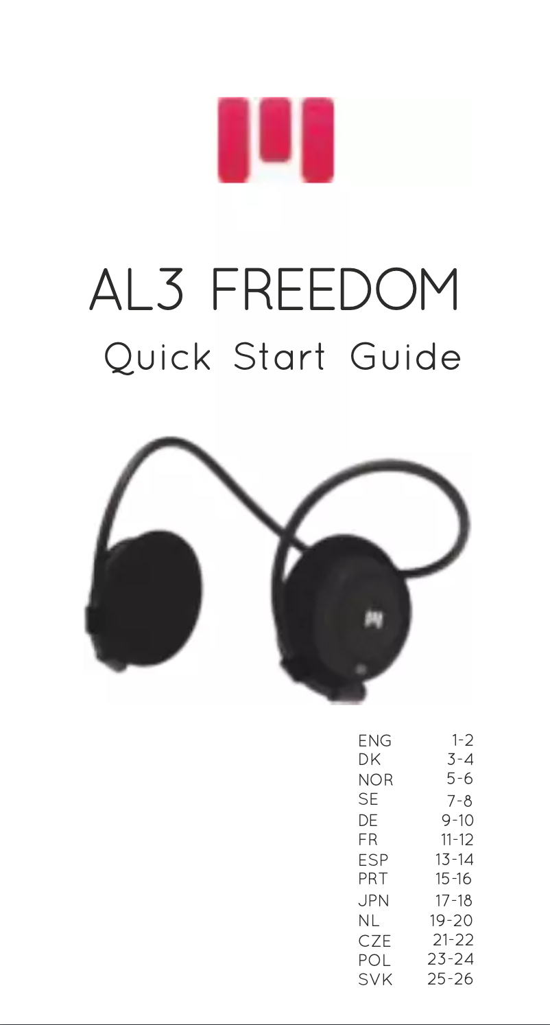 Page n°1 - Manuel utilisateur Miiego AL3+