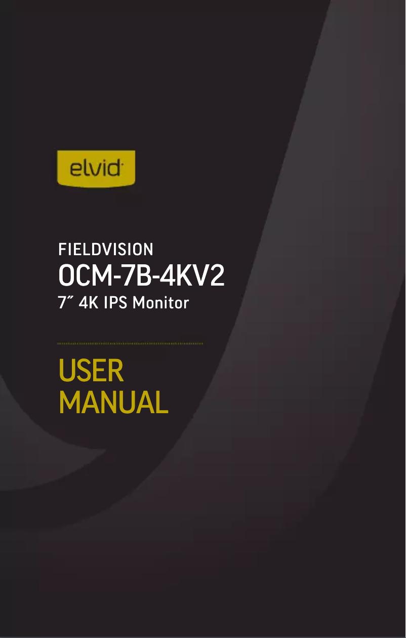 Página 1 del manual Manual de usuario Elvid FieldVision OCM-7B-4KV2