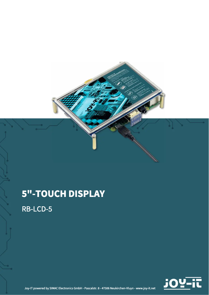 Imagen de la primera página del manual del dispositivo RB-LCD5
