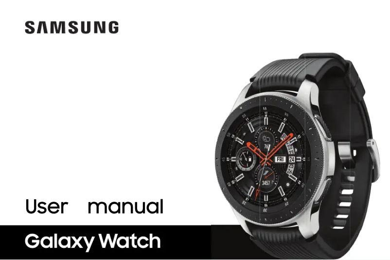 Image de la première page du manuel de l'appareil Galaxy Watch
