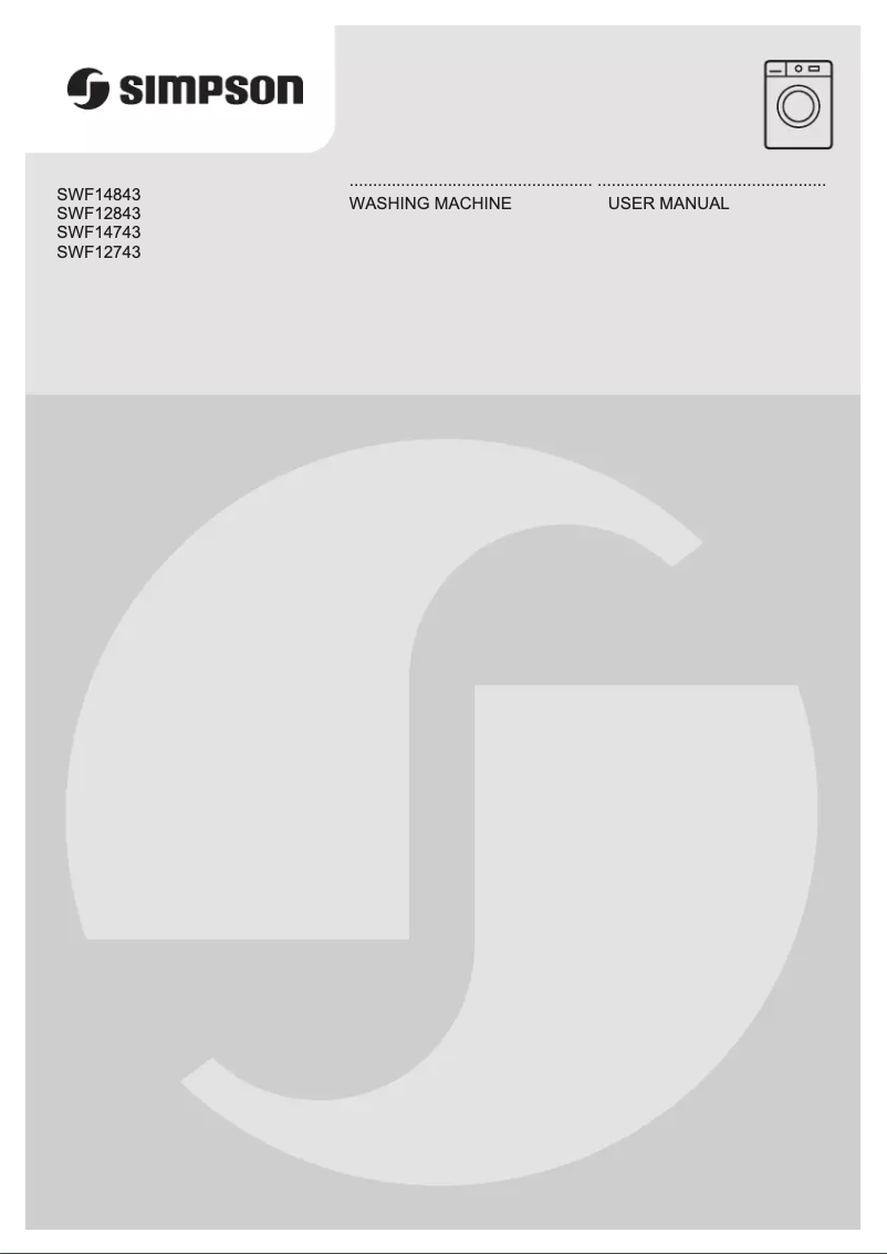 Page n°1 - Manuel utilisateur Simpson SWF14743