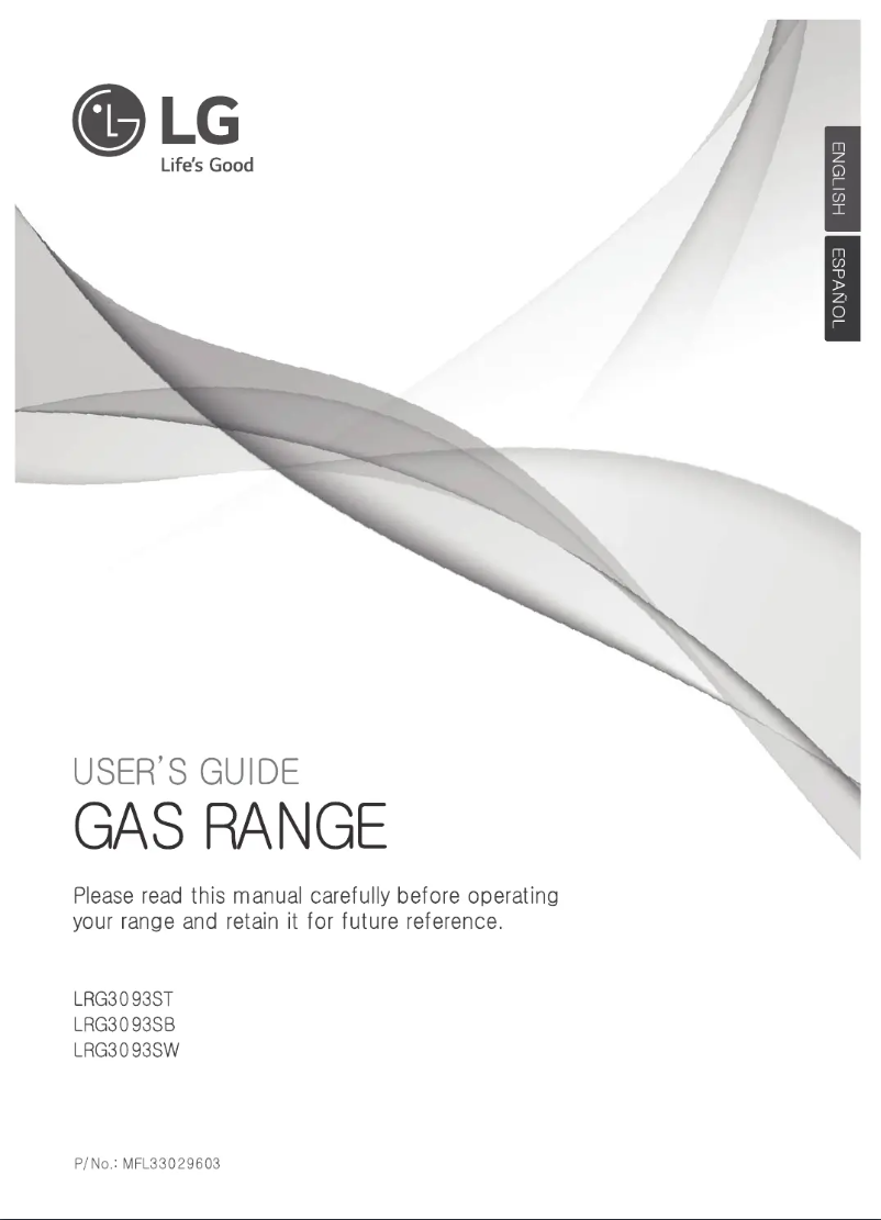 Page n°1 - Manuel utilisateur LG LRG3093SB