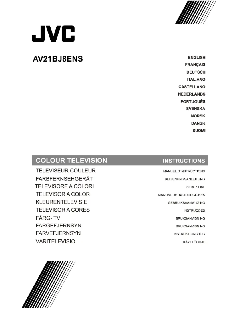 Image de la première page du manuel de l'appareil AV21BJ8ENS