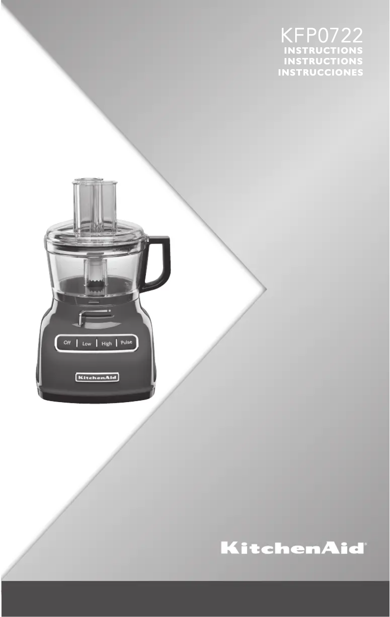 Page n°1 - Manuel utilisateur KitchenAid KFP0722