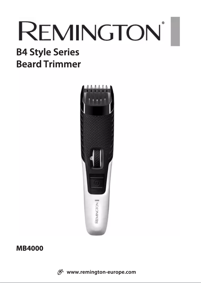 Page n°1 - Manuel utilisateur Remington Style Series B4