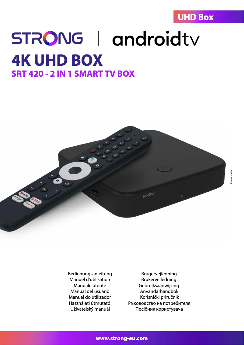 Page 1 de la notice Manuel utilisateur Strong SRT 420