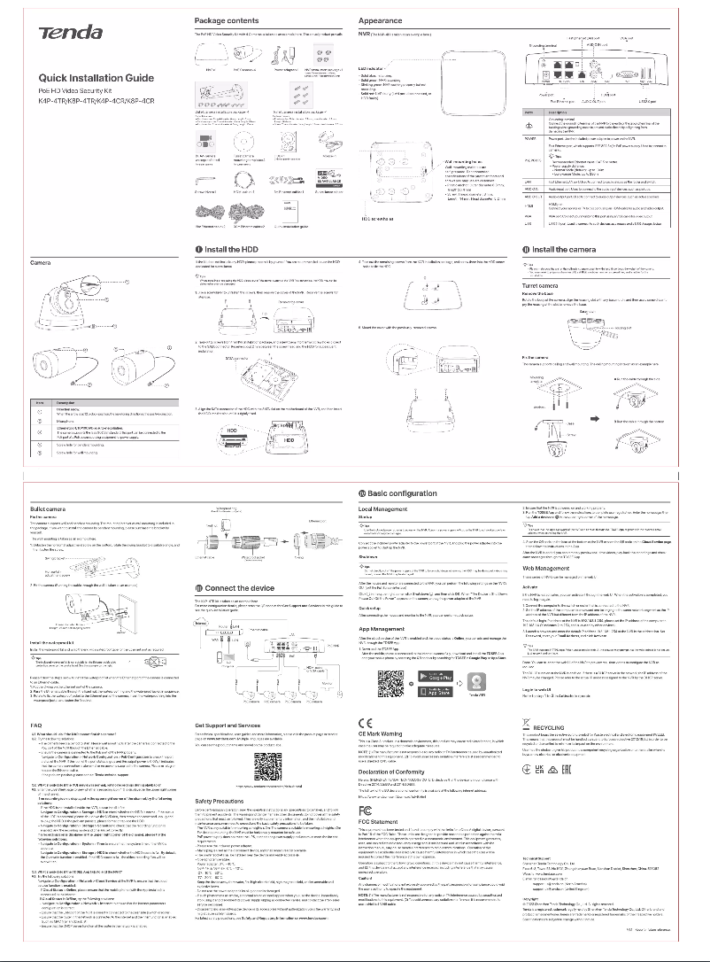 Page n°1 - Guide de démarrage rapide Tenda K4P-4TR