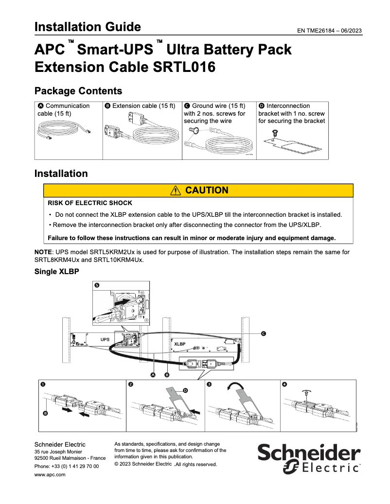 Image de la première page du manuel de l'appareil Smart-UPS Ultra SRTL016