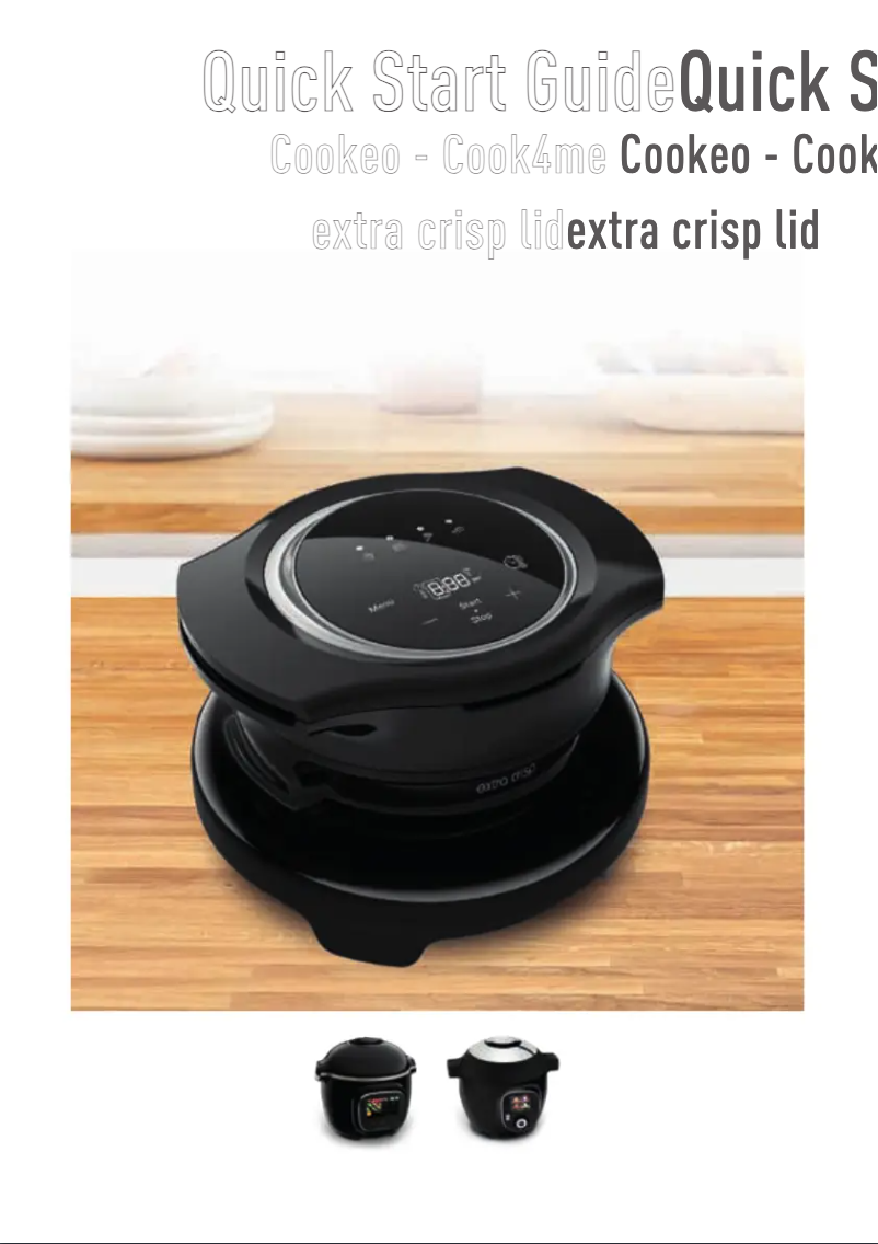 Page 1 de la notice Guide de démarrage rapide Moulinex Extra Crisp EZ150800