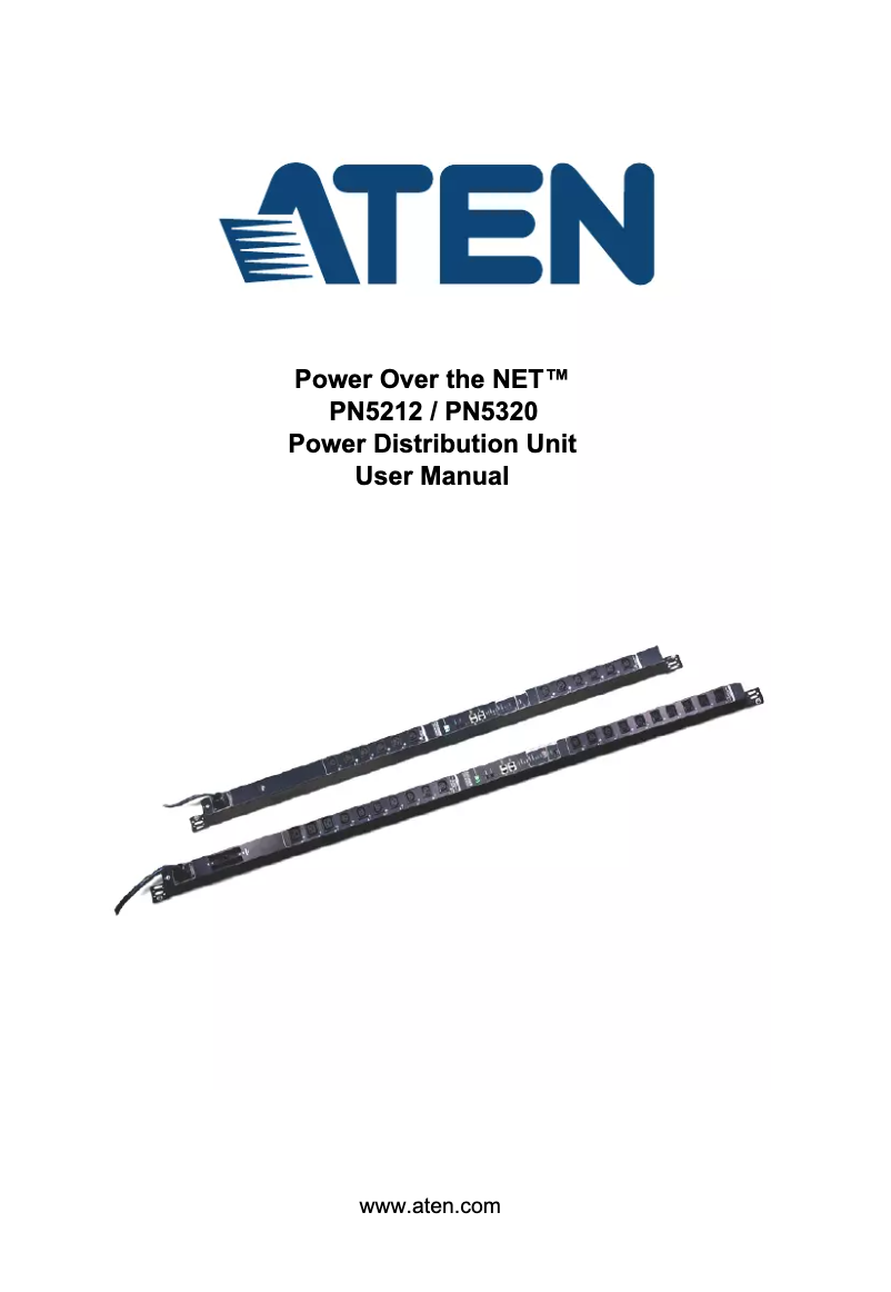 Image de la première page du manuel de l'appareil Power Over the NET PN5320