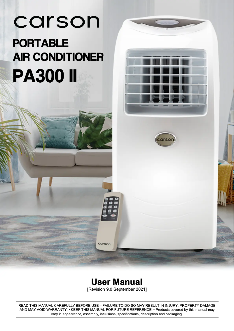 Page n°1 - Manuel utilisateur Carson PA300 II