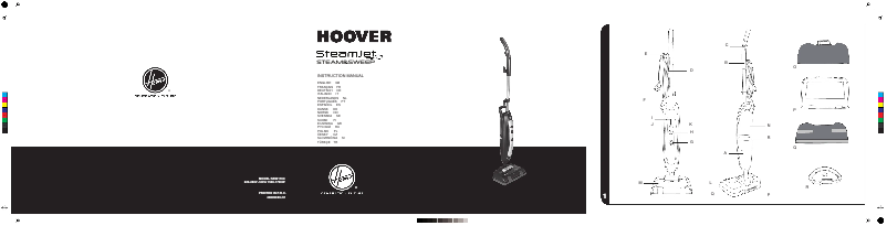 Page 1 of the manual User Manual Hoover SteamJet SSW1700 001