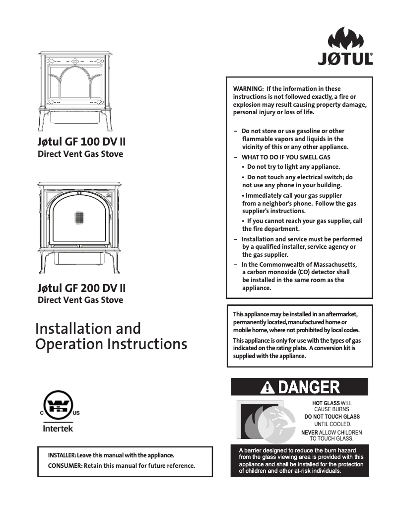Image de la première page du manuel de l'appareil GF 200 DV II