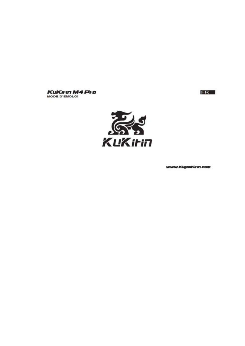 Page 1 de la notice Manuel utilisateur Kugoo Kirin M4 Pro