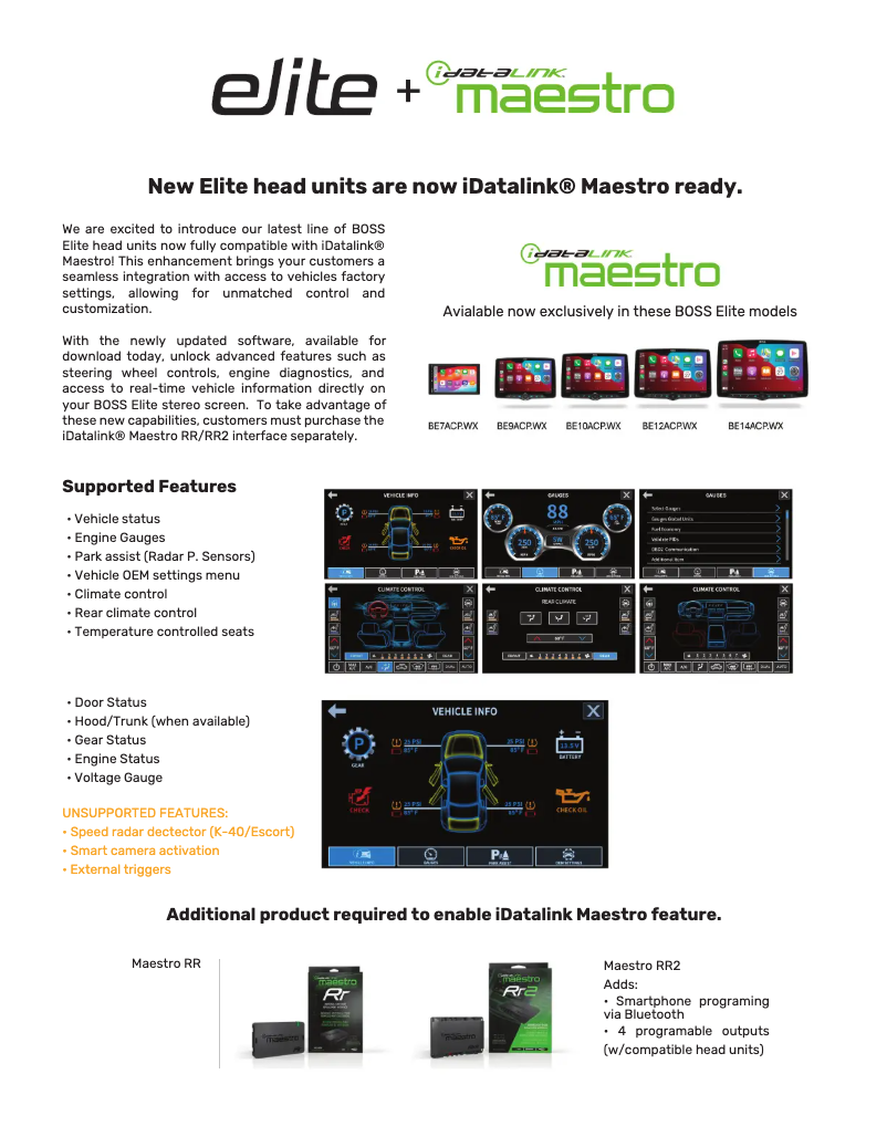 Image de la première page du manuel de l'appareil Elite BE9ACP.WX