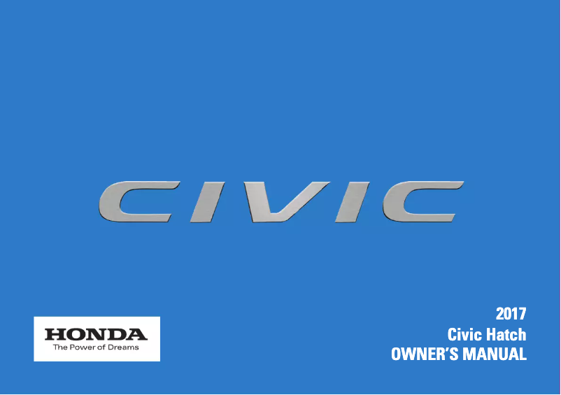 Page 1 de la notice Manuel utilisateur Honda Civic Sedan (2017)