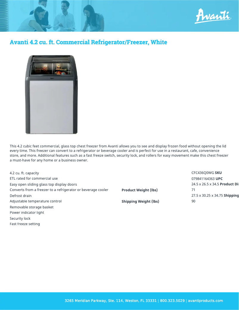 Image de la première page du manuel de l'appareil CFC436Q0WG